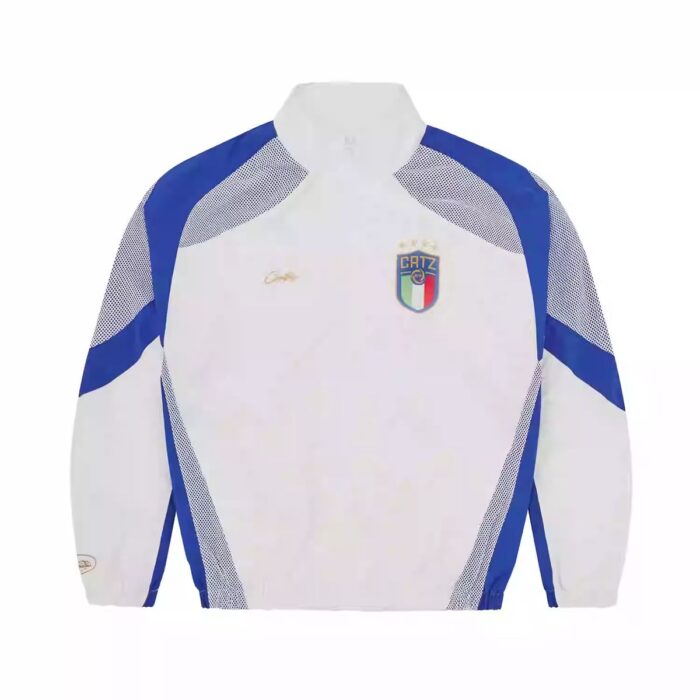 Survêtement Corteiz Italia Shuku Jacket White/Blue – Image 29